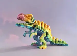 3D модель Flexi Skeleton T-Rex Dinosaur — Гнучкий скелет T-Rex з 3D-друку | Іграшки Львів — 3D друк Львів