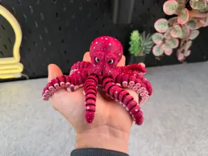 3D модель Articulated Octopus — 3D-друкований гнучкий восьминіг | Артикульована іграшка Львів — 3D друк Львів