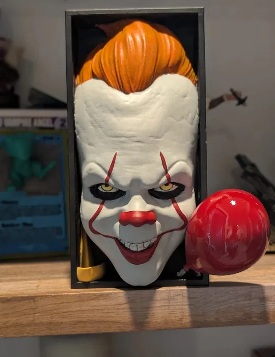 3D модель 3D Book Nook “Pennywise” – Декор для книжкової полиці — 3D друк Львів