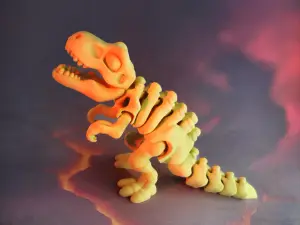 3D модель Flexi Skeleton T-Rex Dinosaur — Гнучкий скелет T-Rex з 3D-друку | Іграшки Львів — 3D друк Львів