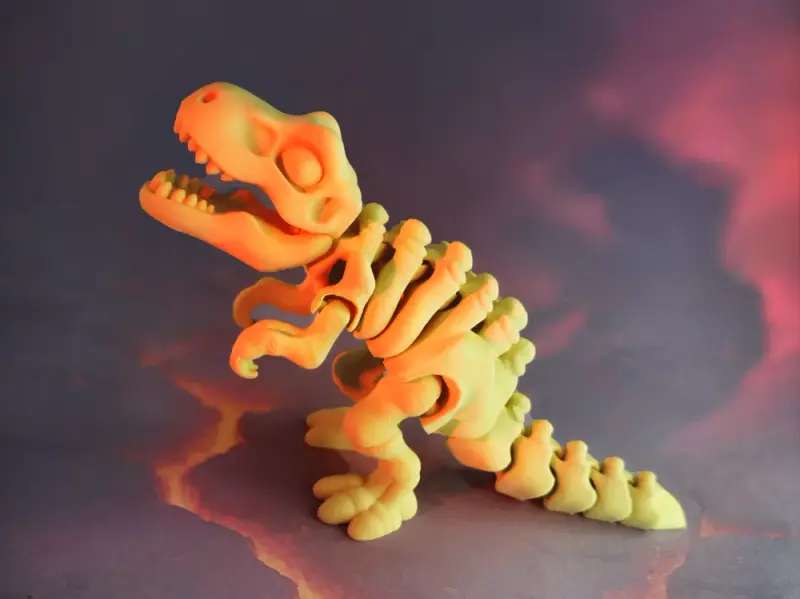 3D модель Flexi Skeleton T-Rex Dinosaur — Гнучкий скелет T-Rex з 3D-друку | Іграшки Львів — 3D друк Львів