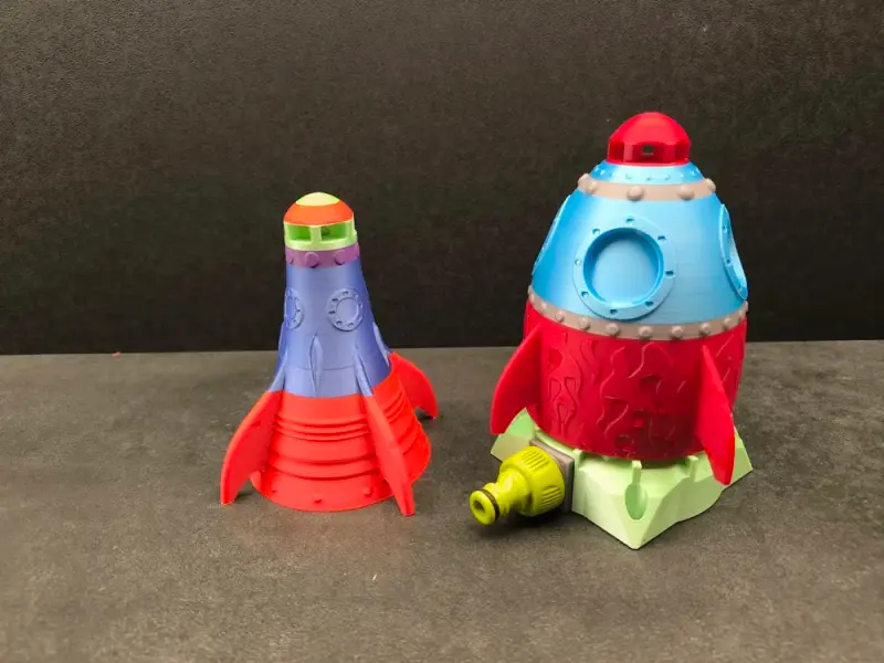 3D модель Sprinkler Rocket — Ракета-розпилювач для саду 3D-друк | Іграшки Львів — 3D друк Львів