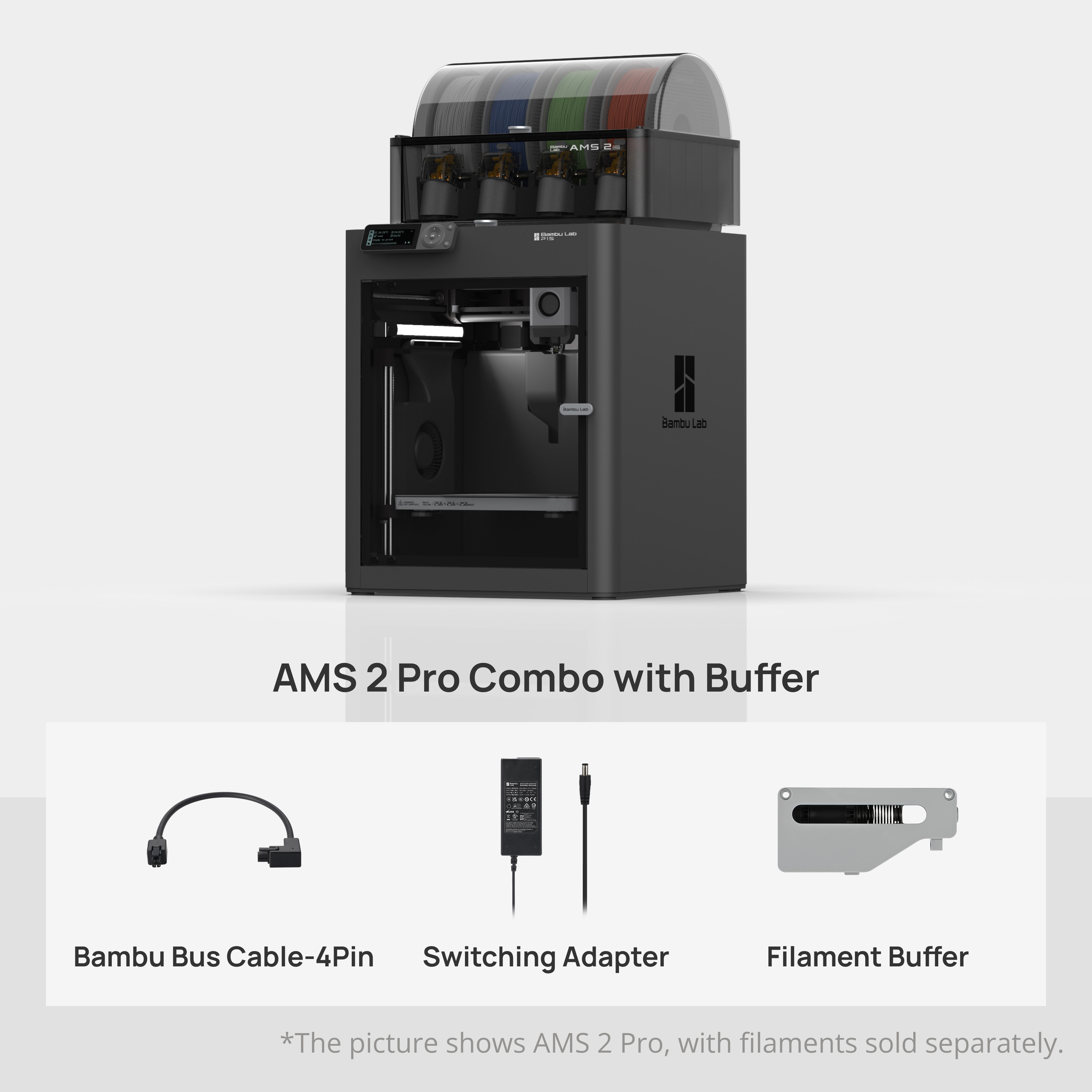 3D-принтер Bambu Lab P1S Combo + AMS (PF001-U+SA001)