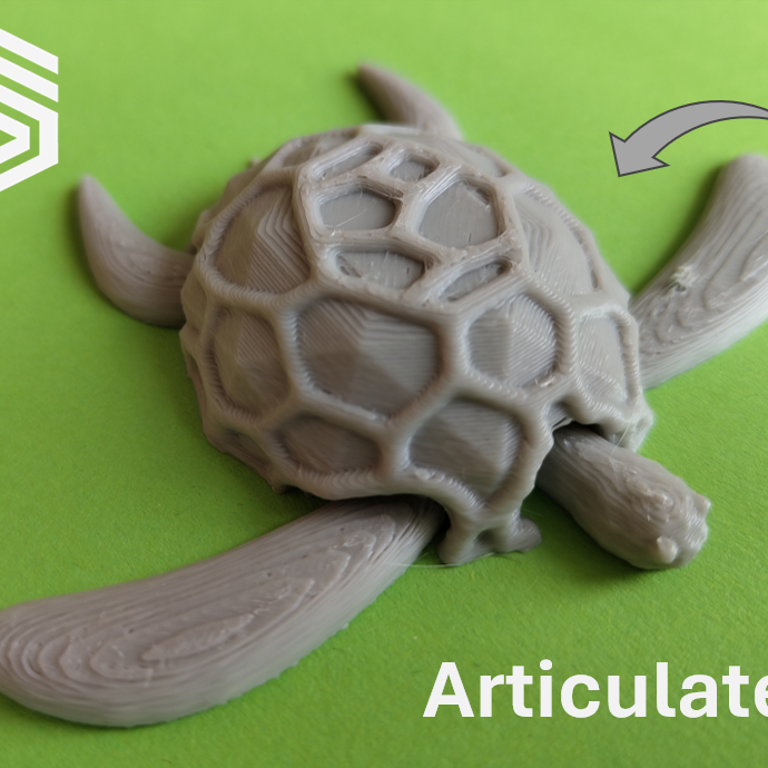 3D модель Рухома черепашка Toy — 3D друк Львів