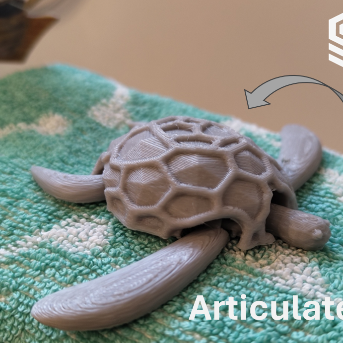 3D модель Рухома черепашка Toy — 3D друк Львів