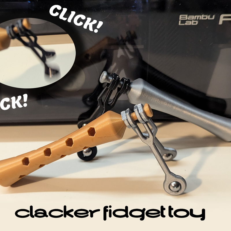 3D модель Clacker фіджет — 3D друк Львів