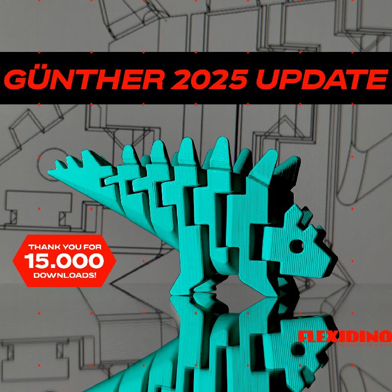 3D модель Flexi стегозавр Funther — 3D друк Львів