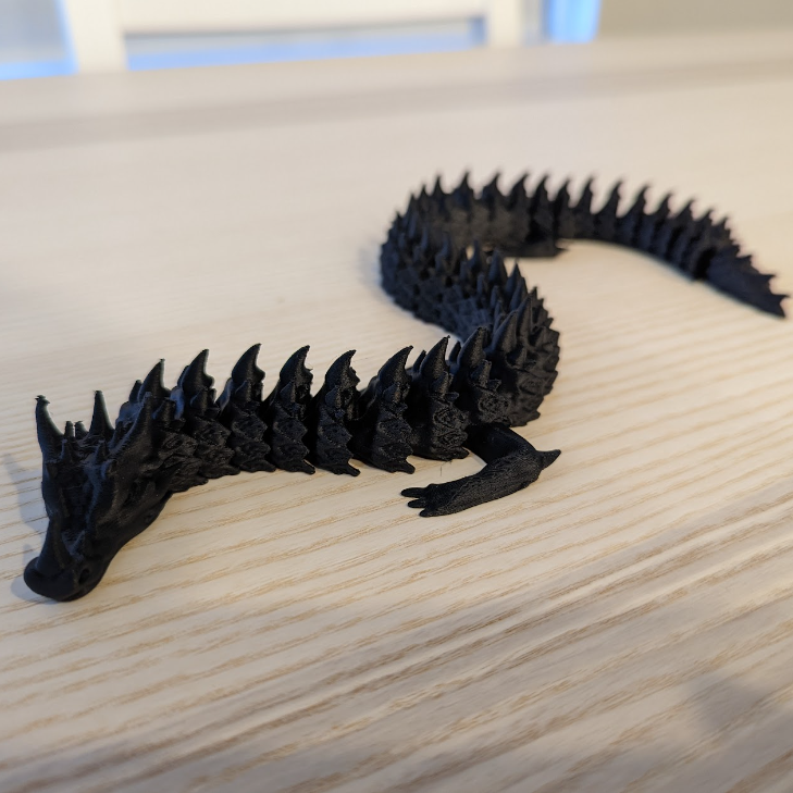 3D модель Крижаний рухомий дракон — 3D друк Львів