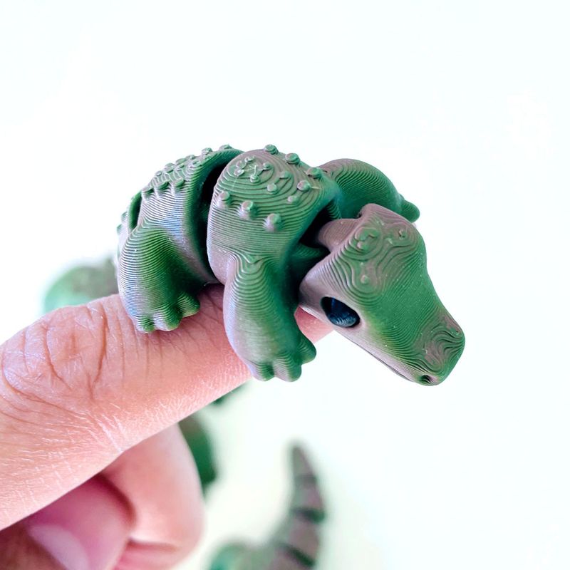 3D модель Маленький рухомий алігатор — 3D друк Львів