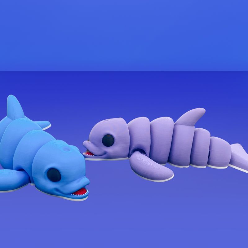 3D модель Рухомий дельфінчик — 3D друк Львів