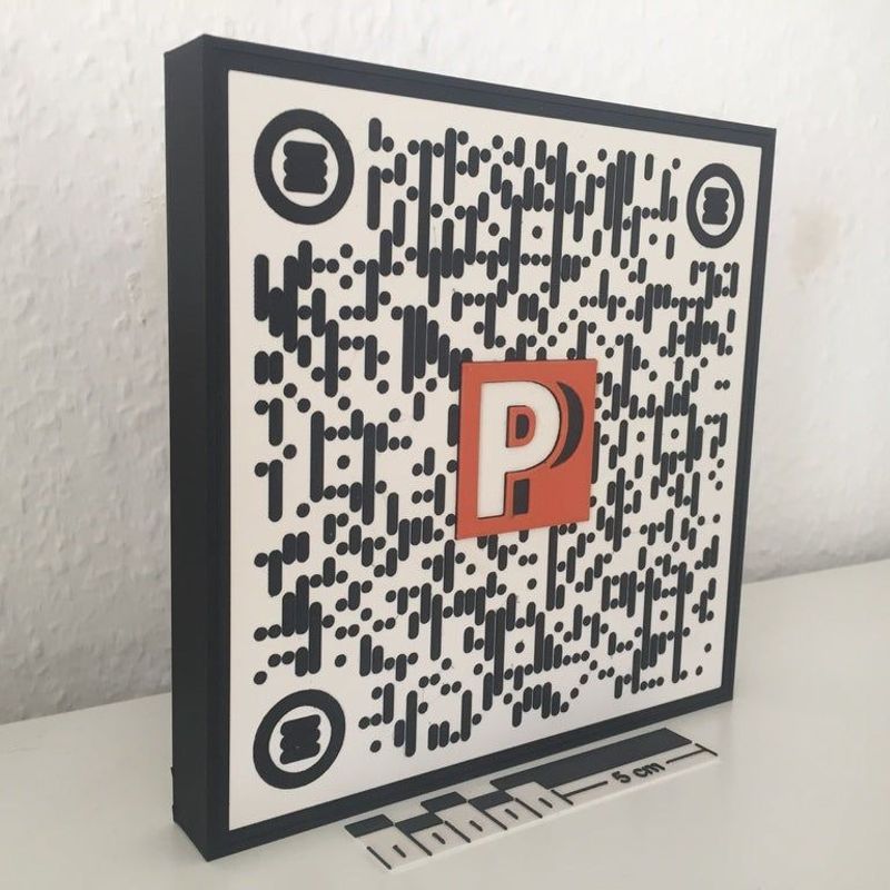 3D модель Обʼємний QR-код — 3D друк Львів